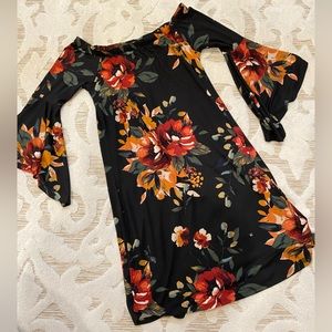 Autum off the shoulder dress